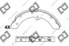 DJ PARTS BS1198 Brake Shoe Set